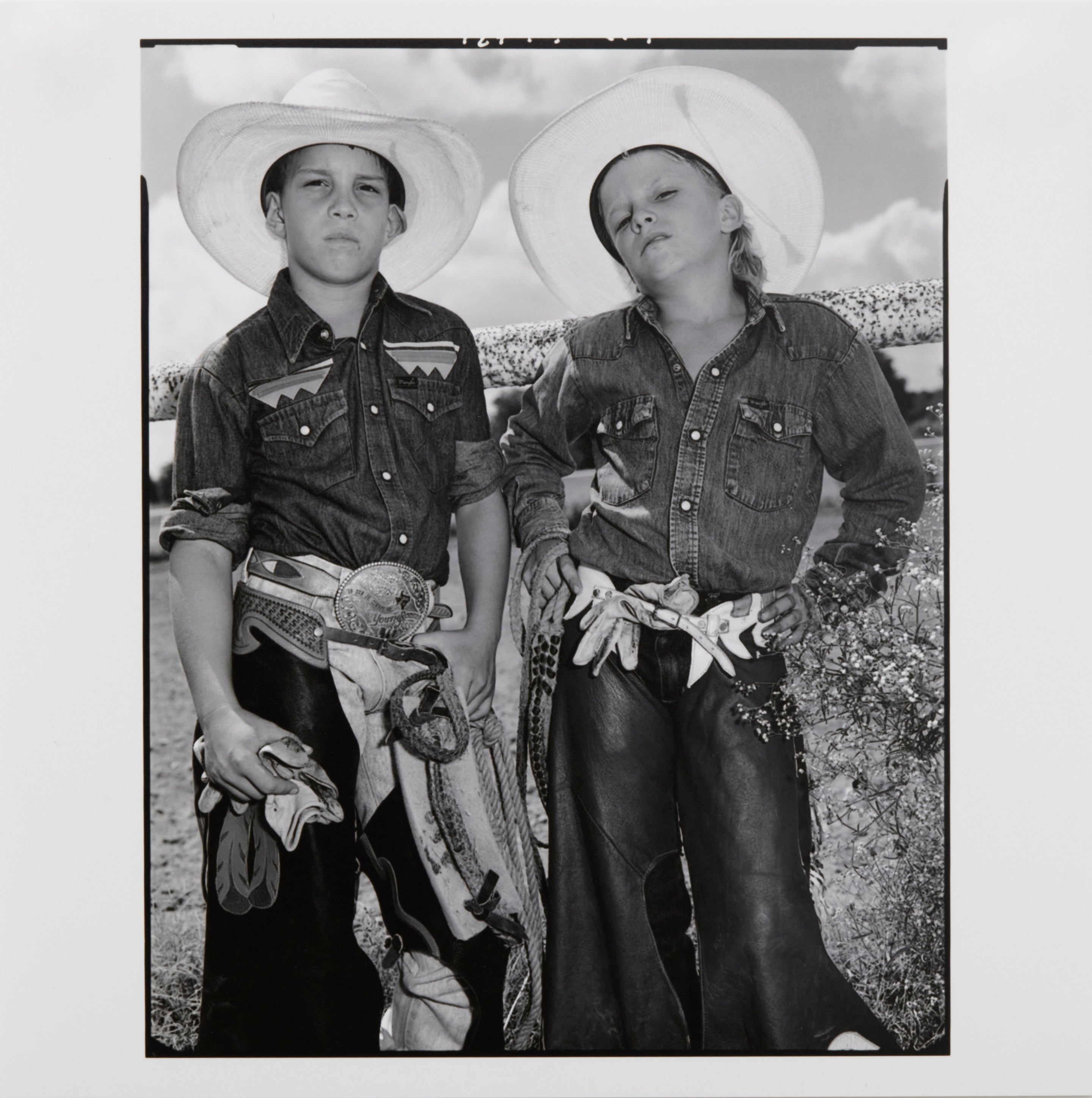 Mary Ellen Mark 'Craig Scarmardo and Cheyloh Mather at the Boerne Rodeo' photograph (1991)