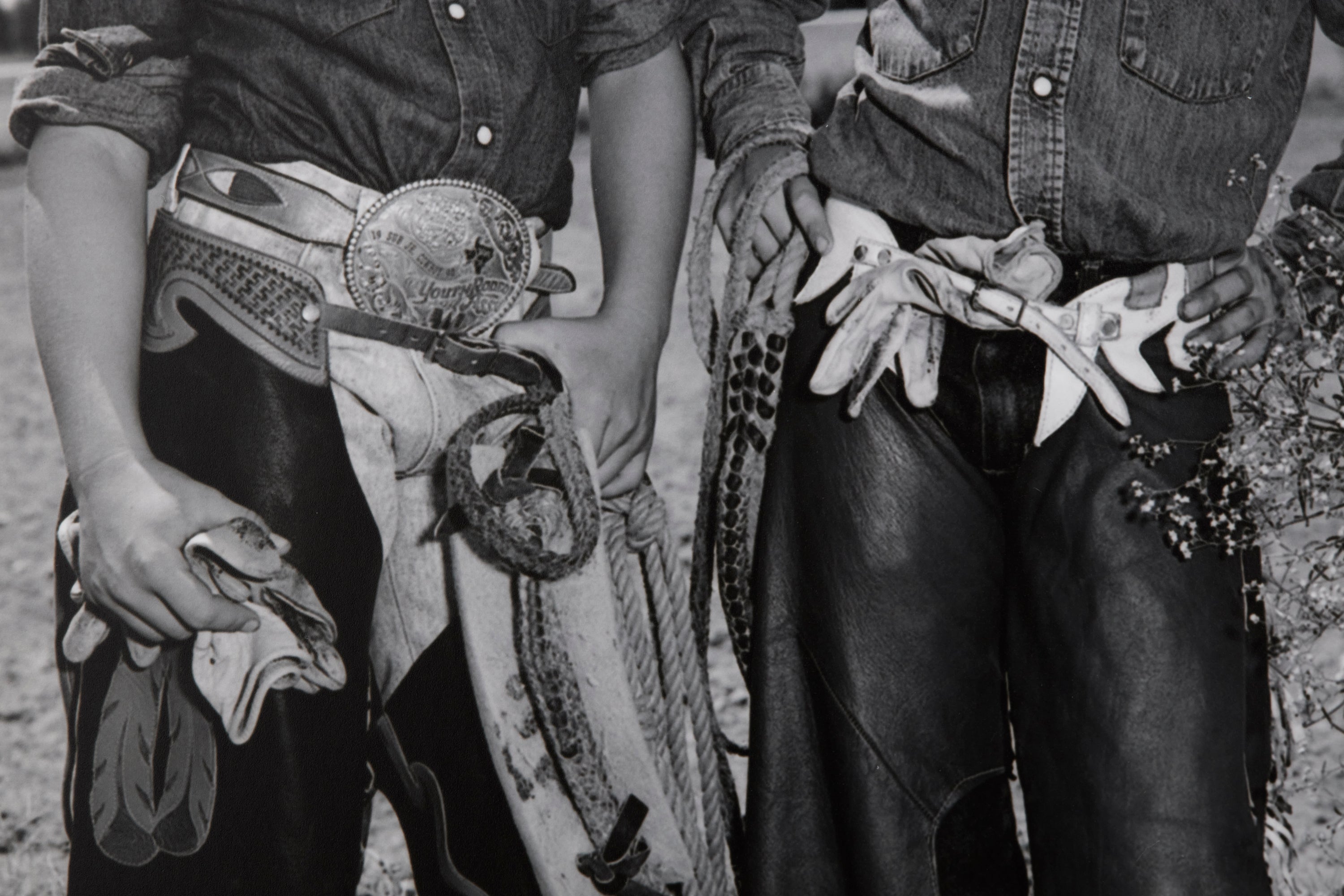 Mary Ellen Mark 'Craig Scarmardo and Cheyloh Mather at the Boerne Rodeo' photograph (1991)