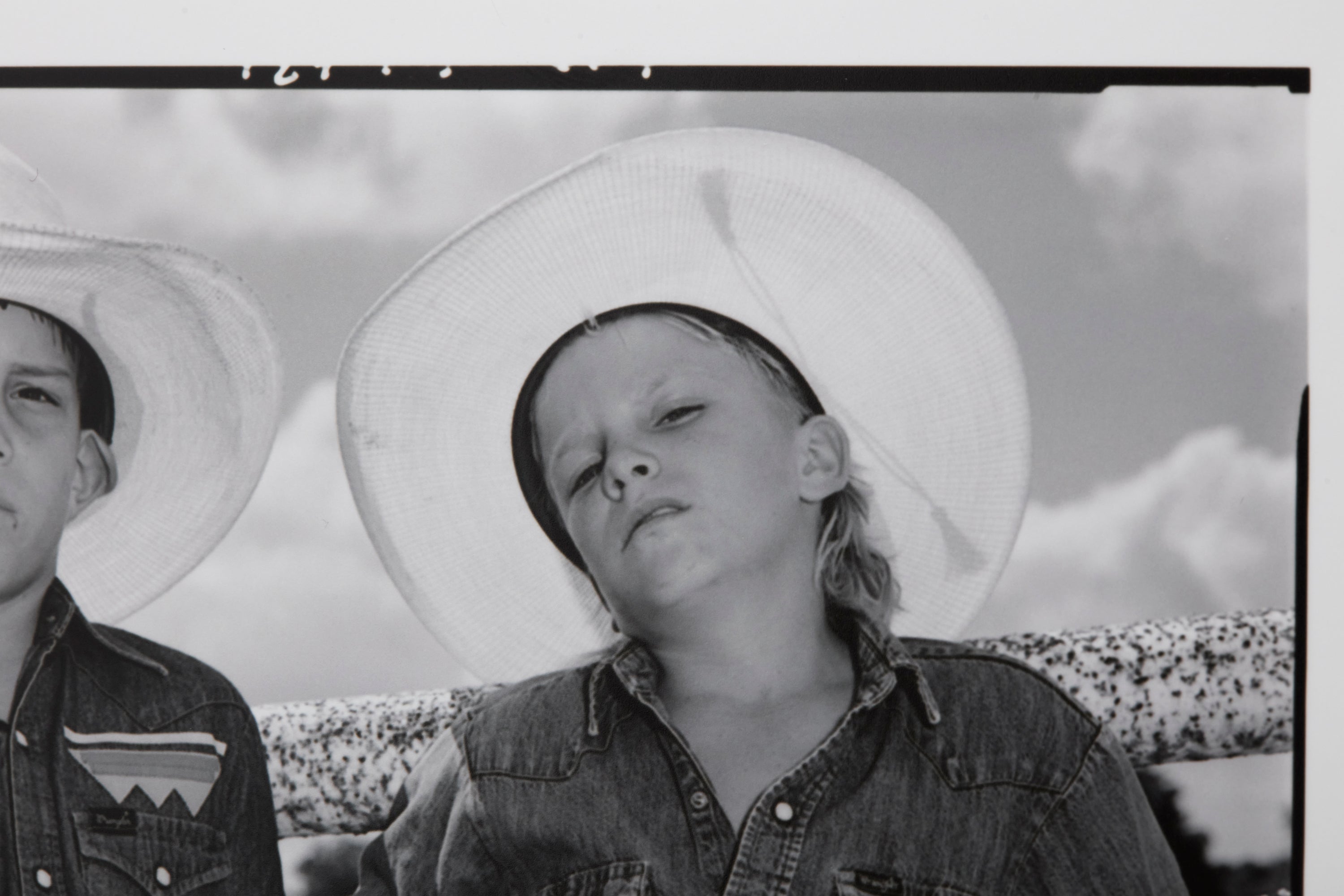 Mary Ellen Mark 'Craig Scarmardo and Cheyloh Mather at the Boerne Rodeo' photograph (1991)