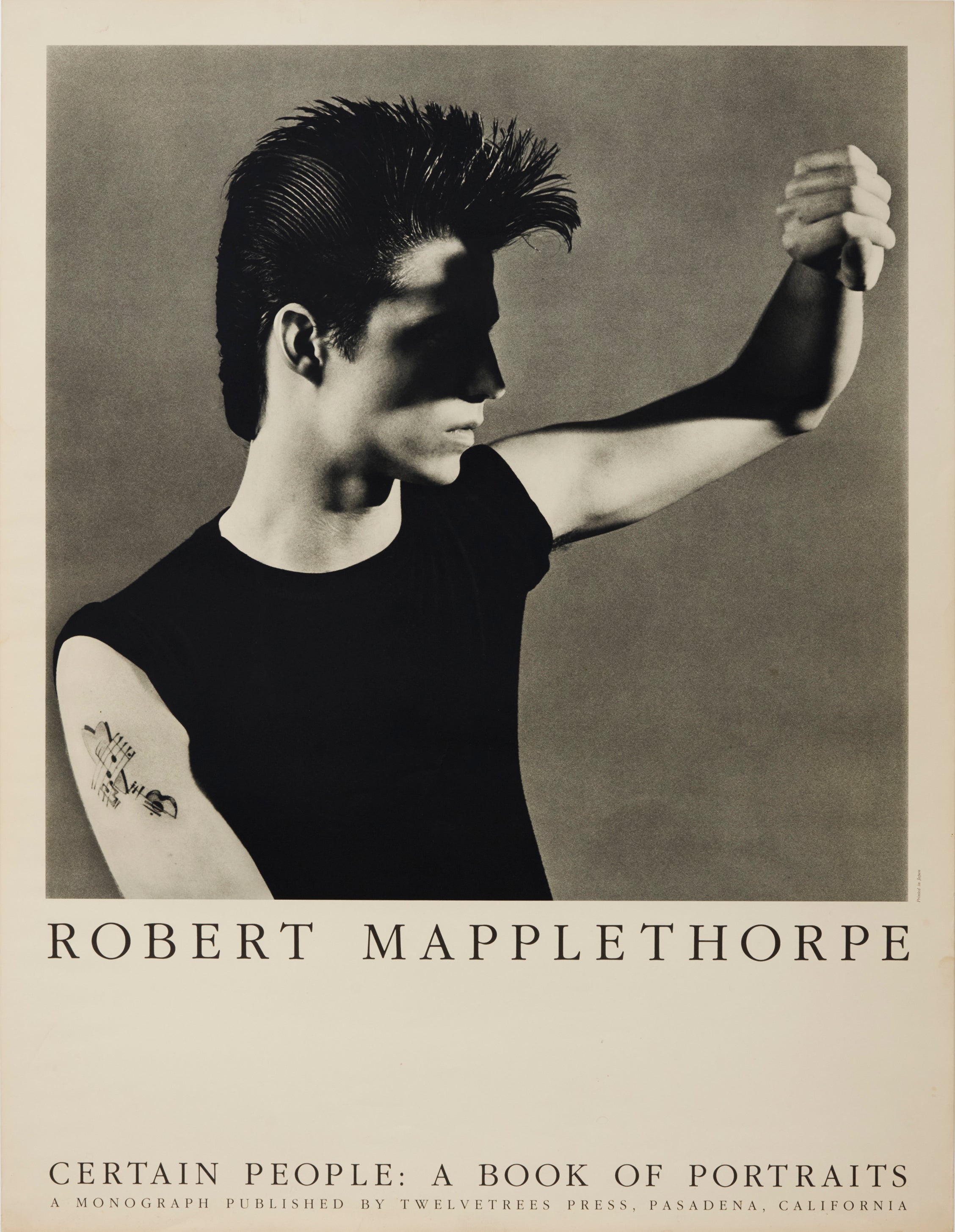 Robert Mapplethorpe 'Certain People: A Book of Portraits' exhibition poster (1985)