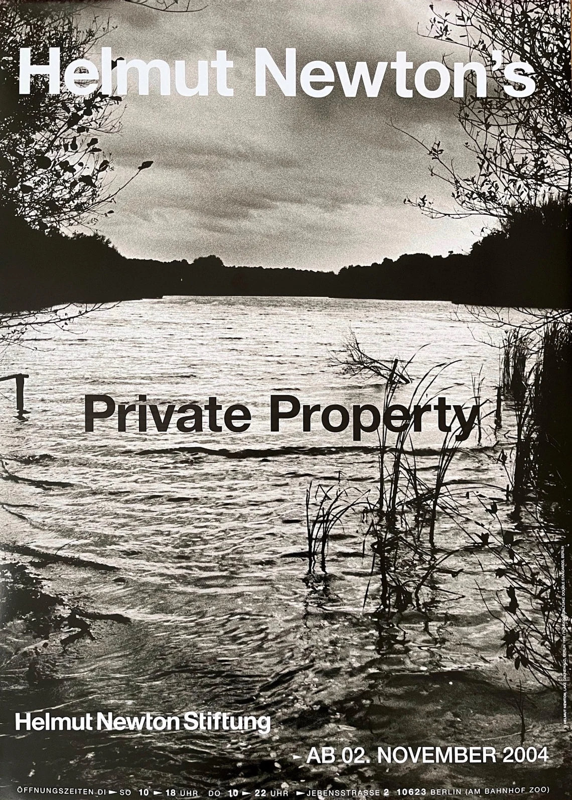 Helmut Newton's 'Private Property' exhibition poster (2004)