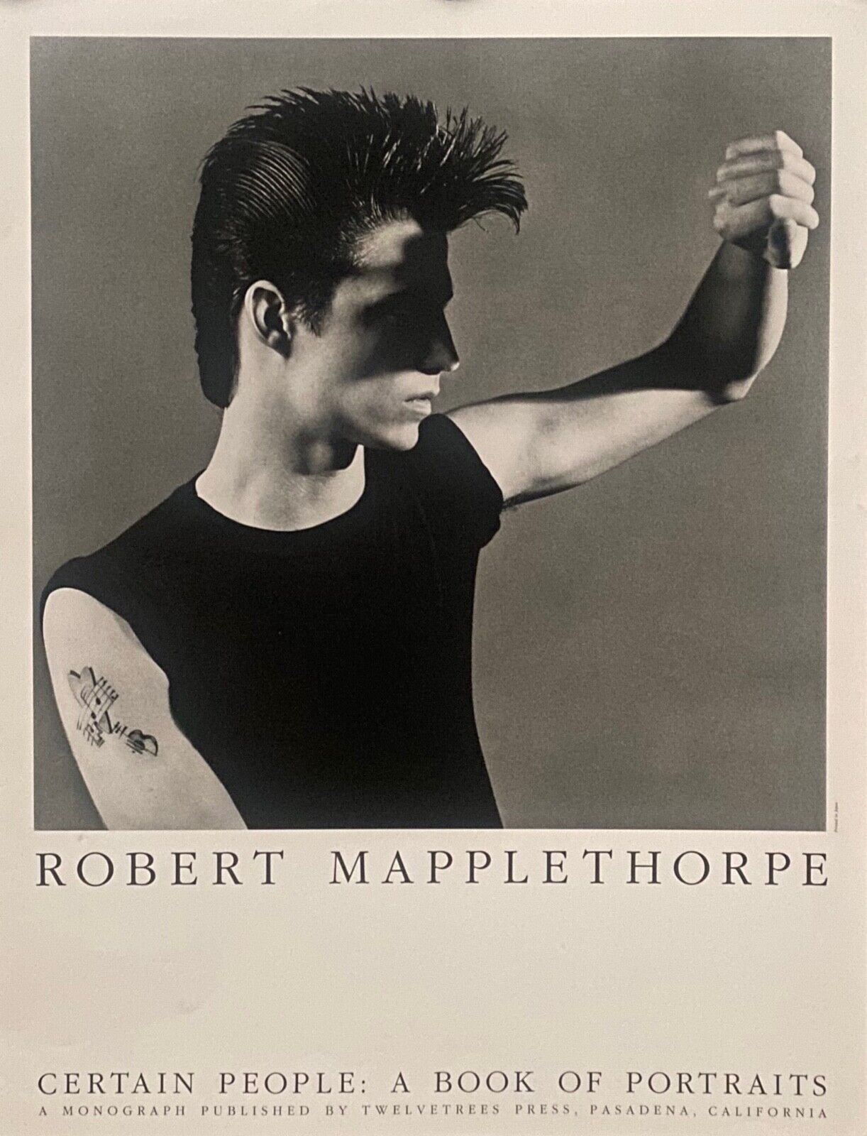 Robert Mapplethorpe 'Certain People: A Book of Portraits' exhibition poster (1985)